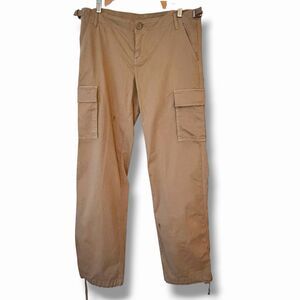 NWT Tory Burch Cargo Pants Drawstring Cuffs Italian Khaki Size 30 Waist